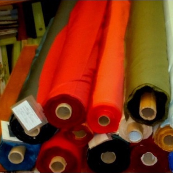 10 yards Cotton Sateen Fabric In cerulan dark blue - Picture 10 of 11